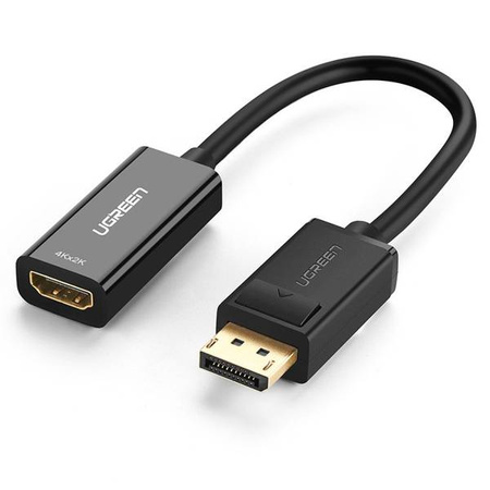 Adapter, kabel DisplayPort (męski) - HDMI (żeński) UGREEN MM137, 4K (czarny)