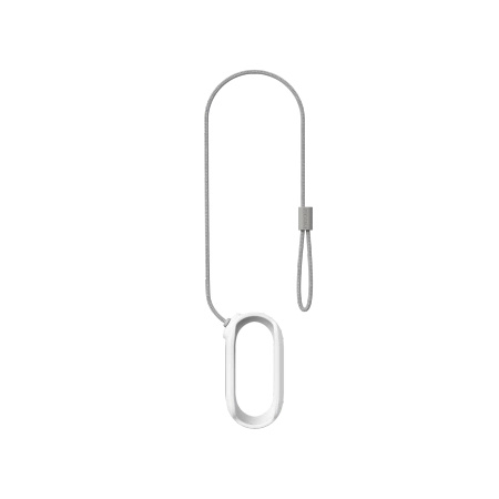 Housing with a security cable for the Insta360 GO 3/GO 3S CINSBATK magnetic pendant (white)