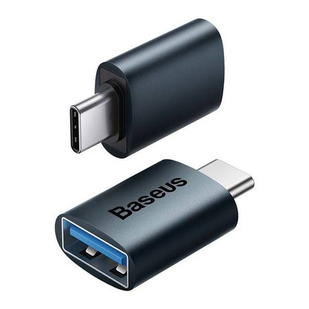 Baseus Ingenuity - adapter USB-C do USB-A, OTG (niebieski)