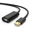 UGREEN US121 USB 2.0 extension cable, active, 15m (black)
