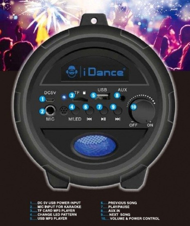 iDance Cyclone 401 - głośnik przenośny 50W + mikrofon