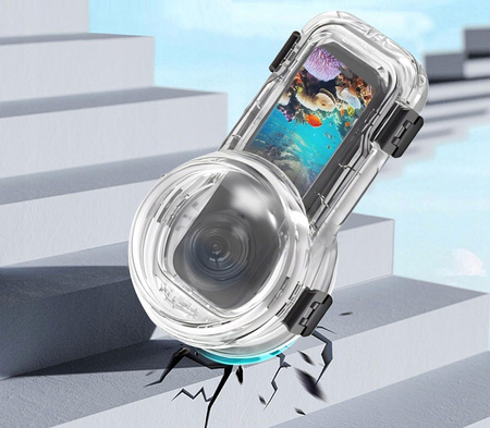 Puluz PU760T | Insta360 X5 Invisible Dive Case | Niewidzialna obudowa | 60m | wodoszczelna | Insta360 Magnetic Quick Release