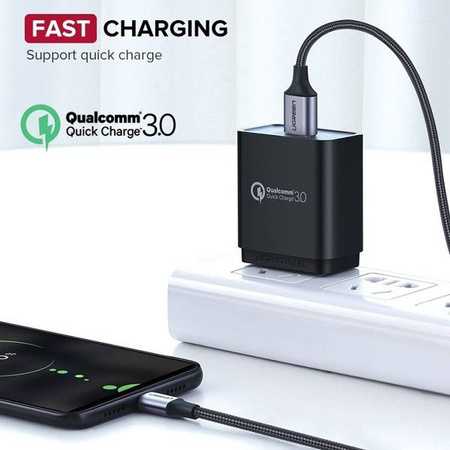 Kabel USB do Micro USB UGREEN QC 3.0 2.4A 2m (czarny)