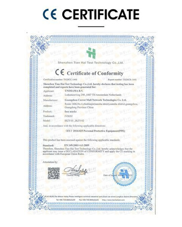 Becker Healthcare IVROU - maseczka ochronna 4-warstwowa z gumką KN95