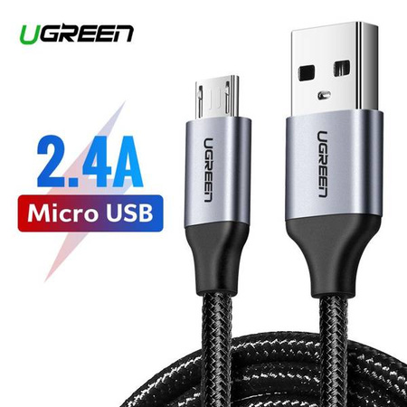 Kabel USB do Micro USB UGREEN QC 3.0 2.4A 2m (czarny)