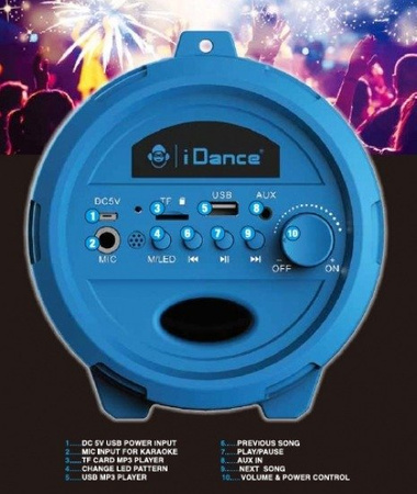 iDance Cyclone 401 - głośnik przenośny 50W + mikrofon 