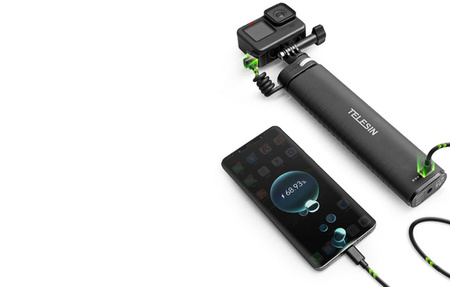 TELESIN TE-CSS-001 Power grip selfie stick (with power bank)