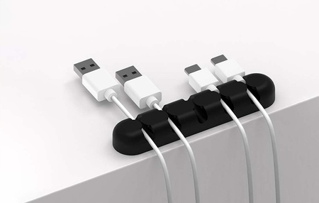 Orico cable holder organizer, 5 slots (black)