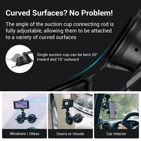 SmallRig 3566 Suction Cup Portable Dual with Camera Mount SC-2K