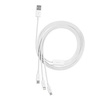 Baseus Superior Data USB fast charging cable for M+L+C 3.5A 0.5M(White)
