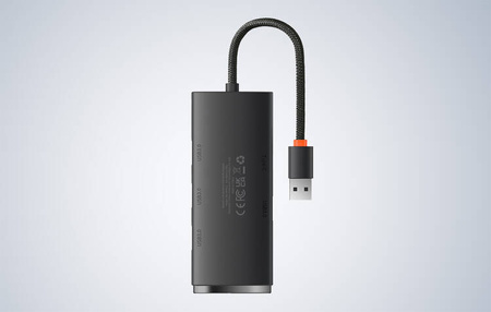Baseus Lite Series 4in1 Hub USB to 4x USB 3.0 25cm (black)