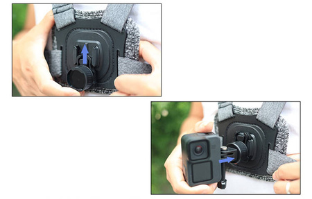 PULUZ PU707B magnetic adapter with quick connector for sports cameras