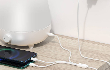 Baseus Superior Data USB fast charging cable for M+L+C 3.5A 0.5M(White)