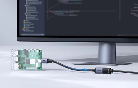 Ugreen HD182 | Kabel micro HDMI do HDMI | 8K 60Hz | 48Gbps | 0.2m | Czarny