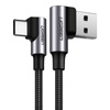 Ugreen US176 | 3a | 2m | black | USB-C-USB | Cable angular