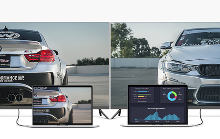 Kabel HDMI - HDMI Kątowy UGREEN HD103, 4K, 2m (czarny)