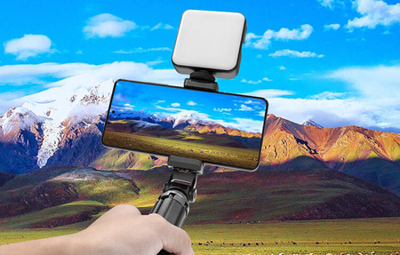 Obrotowy uchwyt na telefon Puluz z uniwersalnym mocowaniem 1/4 (czarny)