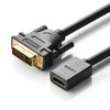 Adapter DVI do HDMI UGREEN 20118, 15cm (czarny)