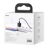 Baseus Super Si Quick Charger 1C 20W wall charger with USB-C to Lightning 1m cable (black)