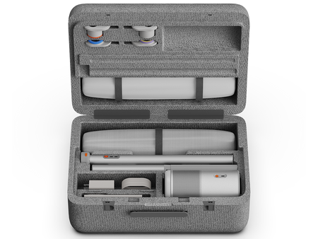 XGIMI MoGo 4 Laser Outdoor Collection | ultra mobilny projektor w zestawie z powerbase stand, ekranem, magnetycznymi filtrami oraz walizką