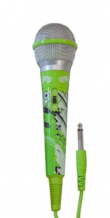 iDance Microphone CLM1 - green wired microphone