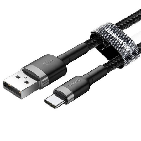 Kabel USB do USB-C Baseus Cafule 2A 3m (szaro-czarny)
