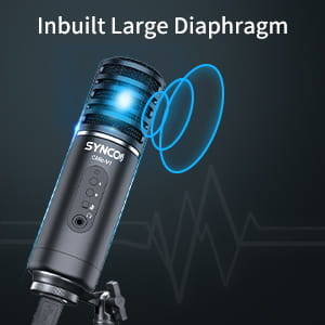 Mikrofon USB Z Odsłuchem Synco V1 - Pojemnościowy