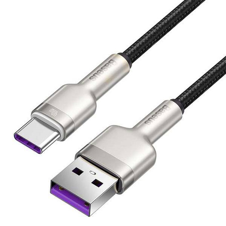 Kabel USB do USB-C Baseus Cafule, 40W, 0.25M (srebrny)