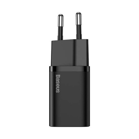 Baseus Super Si Quick Charger 1C 20W wall charger with USB-C to Lightning 1m cable (black)