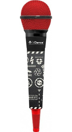 iDance CLM3 microphone - red wired microphone