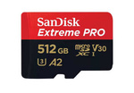 SANDISK EXTREME PRO microSDXC CARD 512GB 200/140 MB/s A2 C10 V30 UHS-I U3