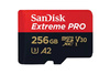 KARTA SANDISK EXTREME PRO microSDXC 256GB 200/140 MB/s A2 C10 V30 UHS-I U3