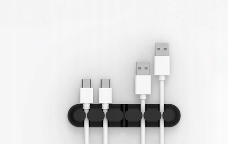 Orico cable holder organizer, 5 slots (black)