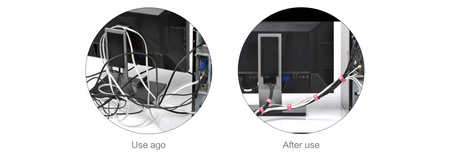 Taśma rzepowa, organizer kabli Orico 1m (czarny)