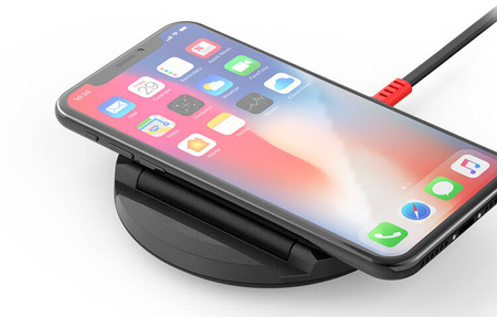 Budi 3200T wireless charger, 15W, (black)