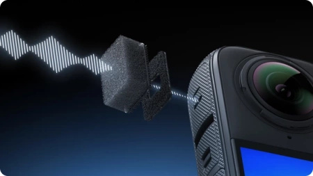 Insta360 X4 Mic Wind Muff | original wind shields for the X4 camera