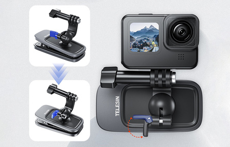 Universal TELESIN mount for sports cameras