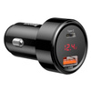 Baseus Magic USB + USB-C QC 4.0 PD 45W car charger (black)