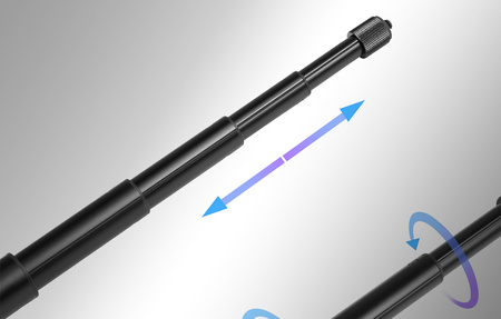 PULUZ PU496B | Zestaw mocowań z Invisible selfie stick 150cm dla Insta360