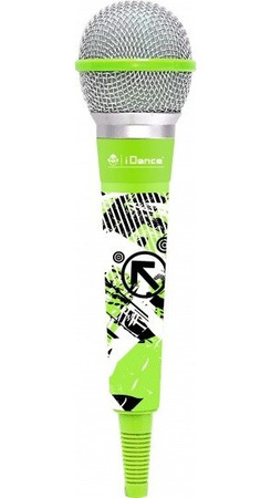 iDance Microphone CLM1 - green wired microphone
