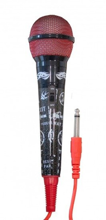 iDance CLM3 microphone - red wired microphone