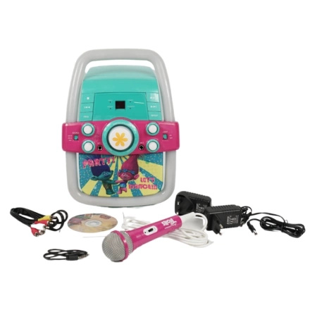Trolls KO2-03801 - Karaoke Set with Microphone