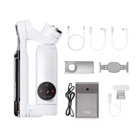 Insta360 Flow Creator Kit Summit White | gimbal with AI technology and a set of accessories