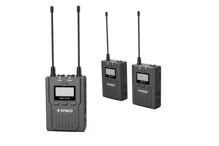 SYNCO T3 BEZPRZEWODOWY SYSTEM MIKROFONOWY UHF - 2 ODBIORNIKI