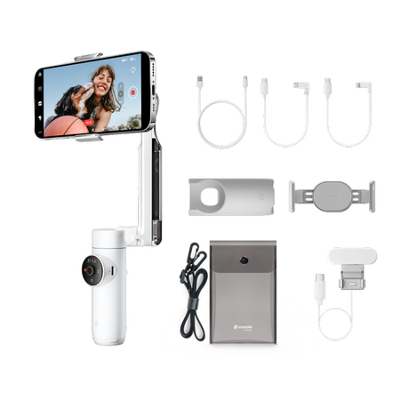 Insta360 Flow Creator Kit Summit White | gimbal with AI technology and a set of accessories