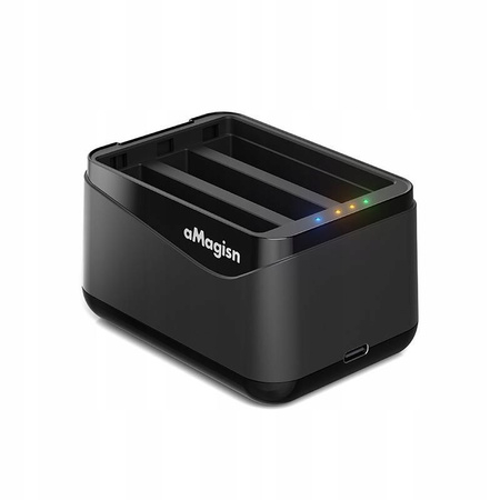 Puluz PF12 | Insta360 X5 Charge Case | 3-kanałowa ładowarka do Insta360 X5