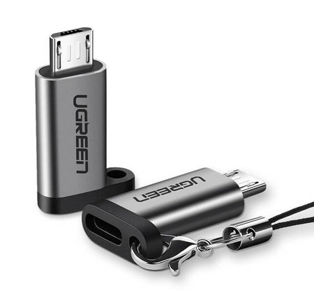 USB-C to micro USB adapter UGREEN US282 (gray)