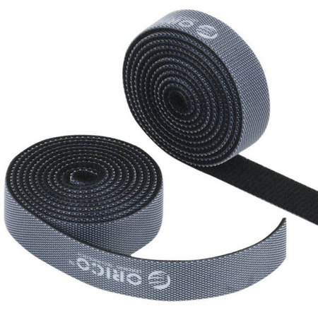 Velcro tape, cable organizer Orico 1m (black)