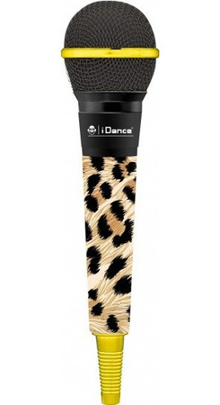 iDance CLM7 microphone - black and yellow wired microphone