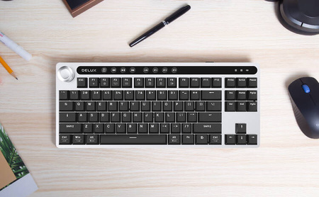 Keyboard Delux KS200D 2.4G+BT wireless mechanical keyboard